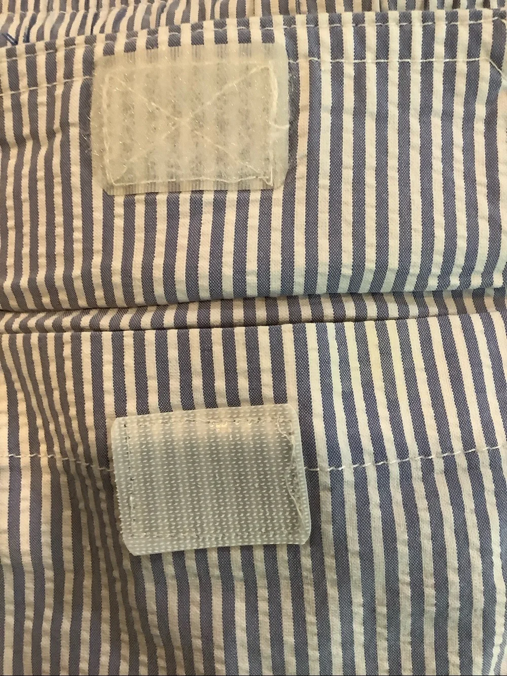 VINEYARD VINES Men’s Blue/White Searsucker Nautical Bathing Suit Swim Trunks XL